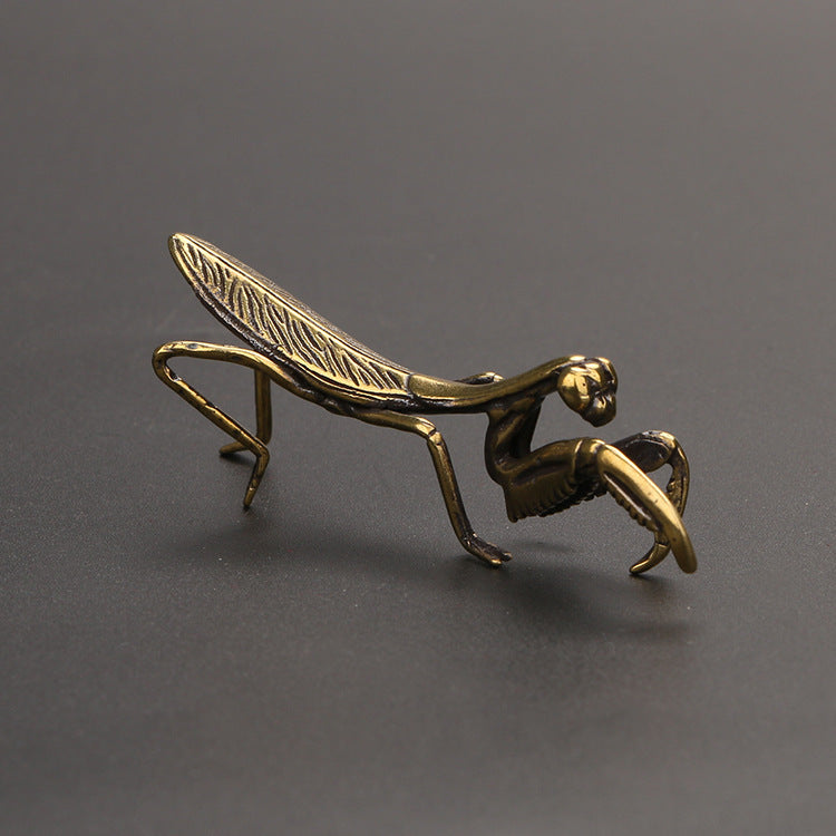 Solid Insect Antique Copper Micro-Carving