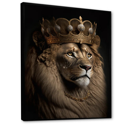 " Portrait of a Lion King II " on Canvas