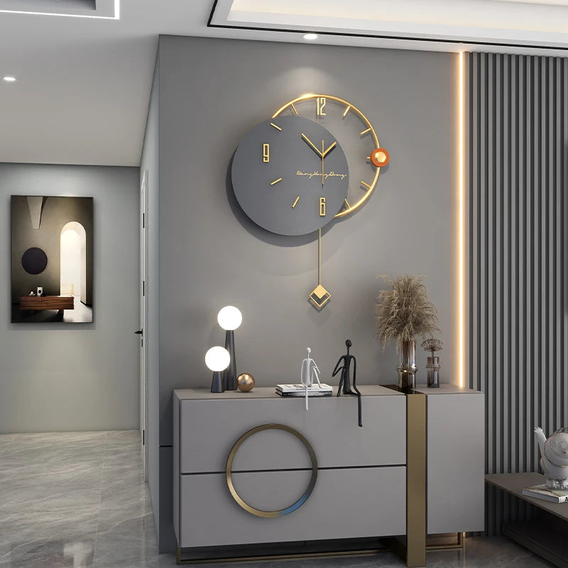 Large Swingable Modern Design Clock