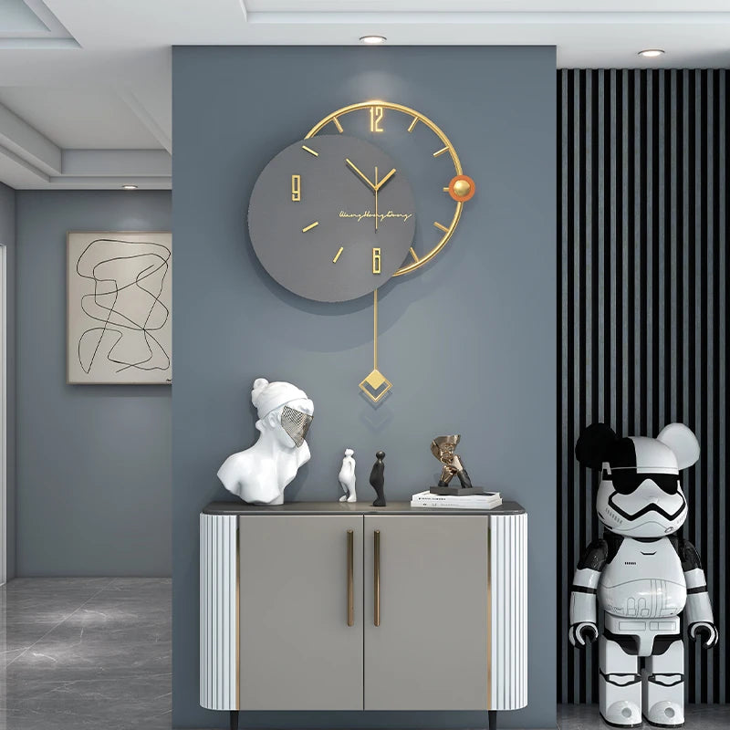 Large Swingable Modern Design Clock