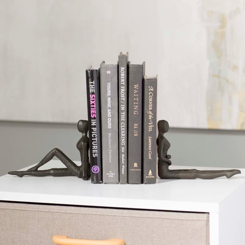 Sandee Modern & Contemporary Metal Non-Skid Bookends