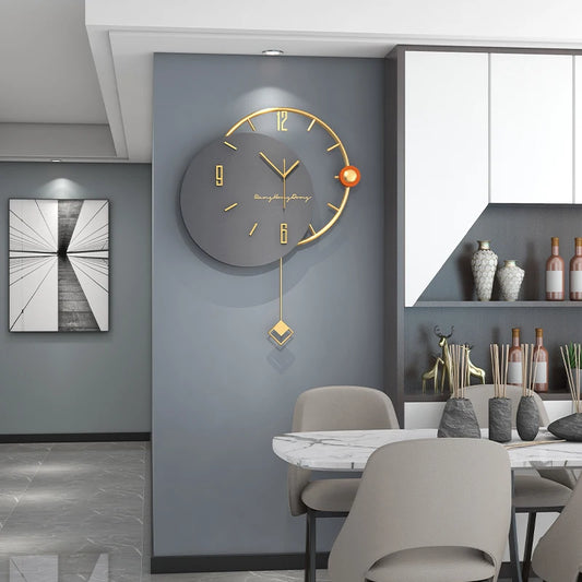 Large Swingable Modern Design Clock