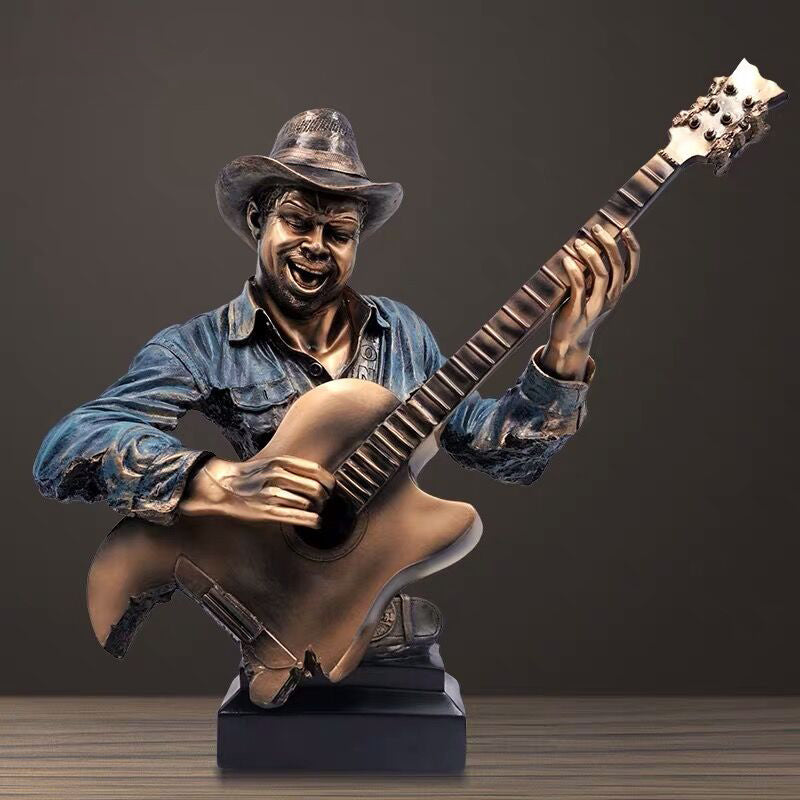 Music  Statue Resin Cold Cast Copper Artwork